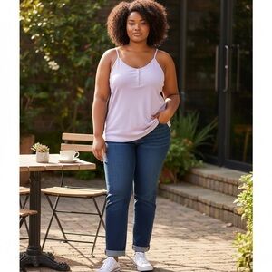 Blakely Lilac‎ Snap Button Tank Top